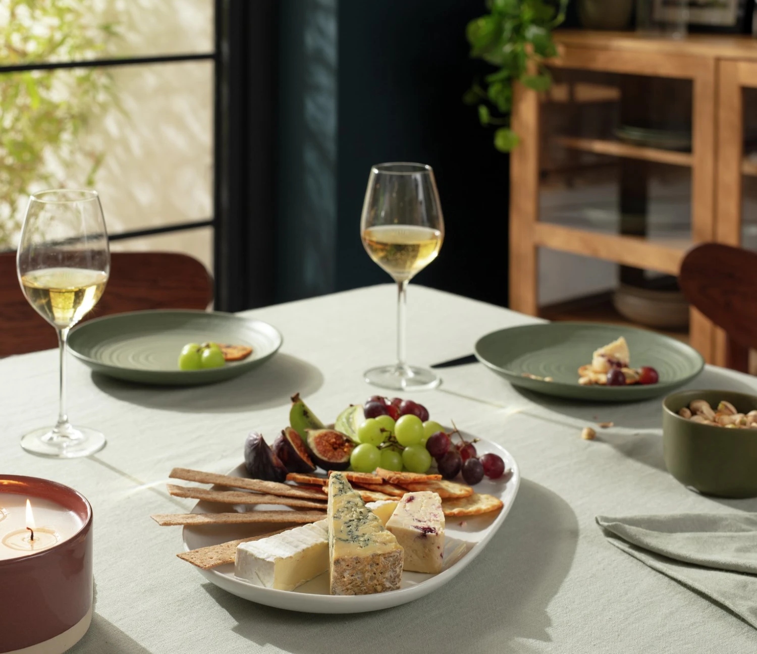 Habitat Riko Oval Porcelain Serving Platter - White - Image 2