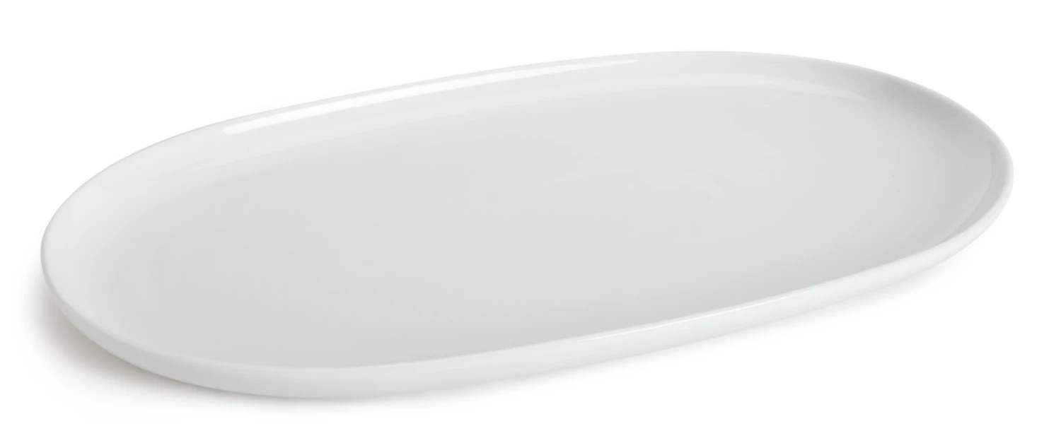 Habitat Riko Oval Porcelain Serving Platter - White - Image 4