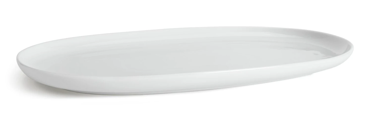 Habitat Riko Oval Porcelain Serving Platter - White - Image 6