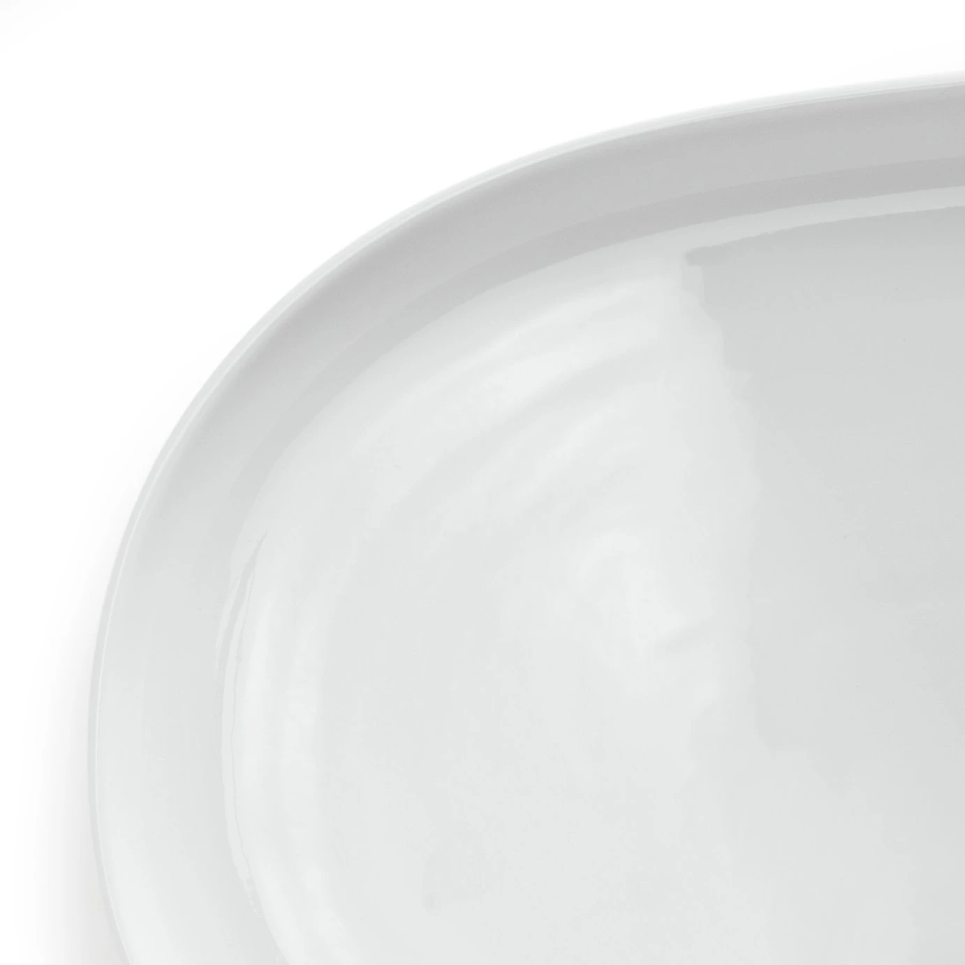 Habitat Riko Oval Porcelain Serving Platter - White - Image 7
