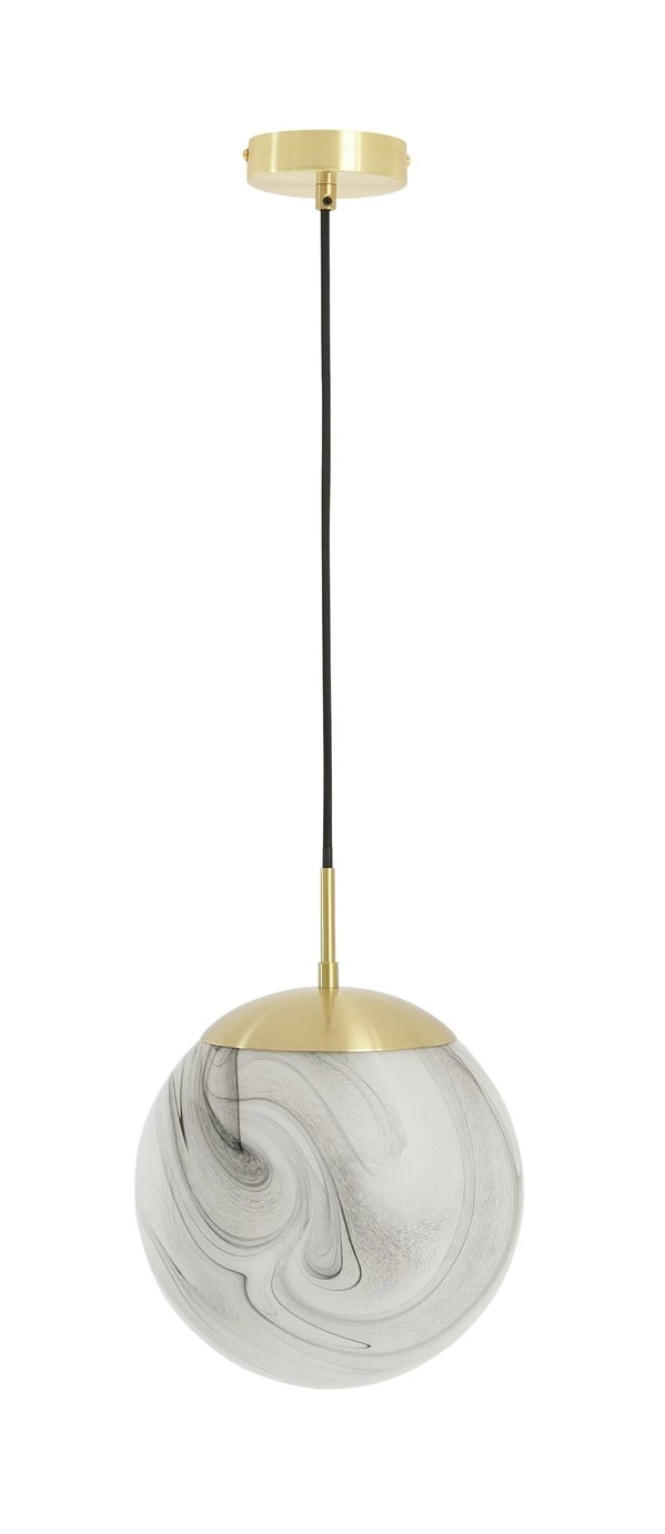 Habitat Tires Alabaster Ceiling Pendant Light -Brushed Brass - Image 2