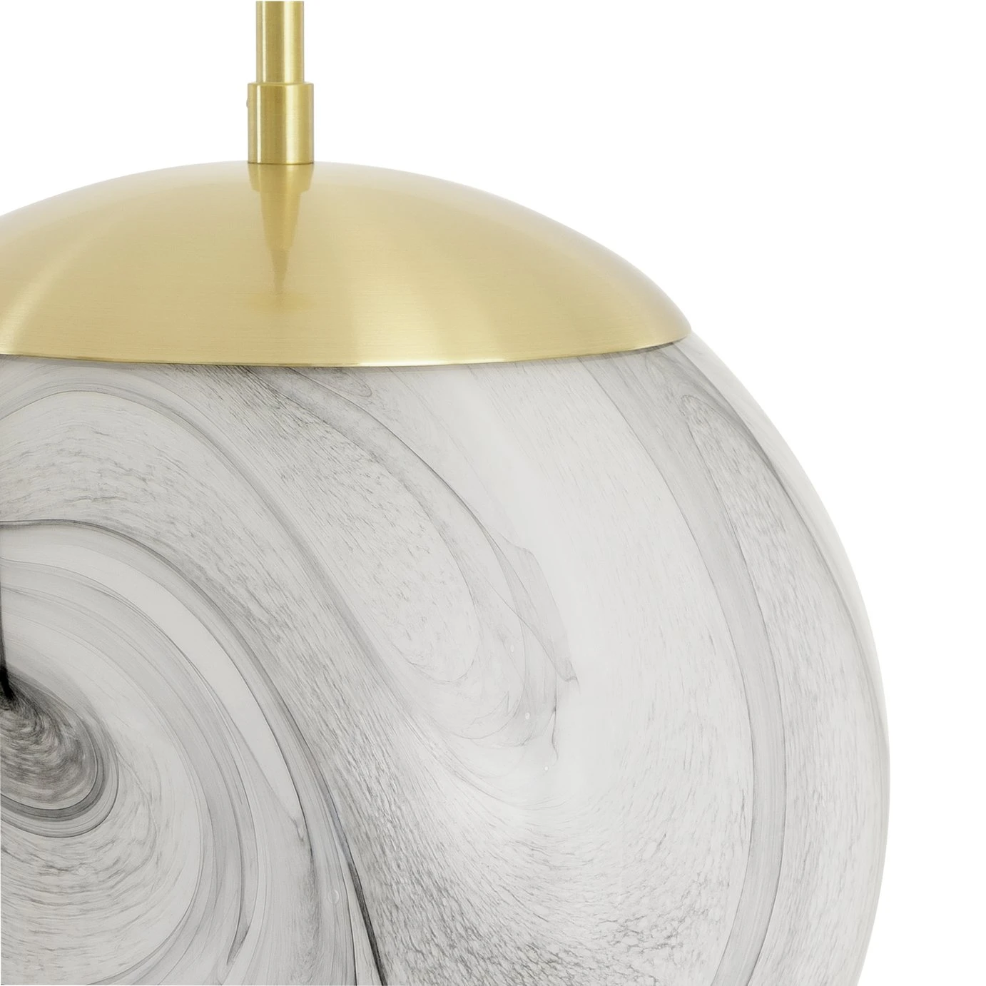 Habitat Tires Alabaster Ceiling Pendant Light -Brushed Brass - Image 3