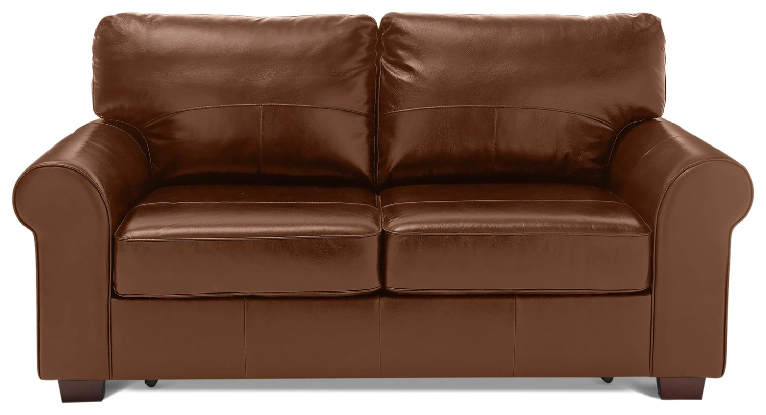 Habitat Salisbury 2 Seater Leather Sofa Bed - Tan
