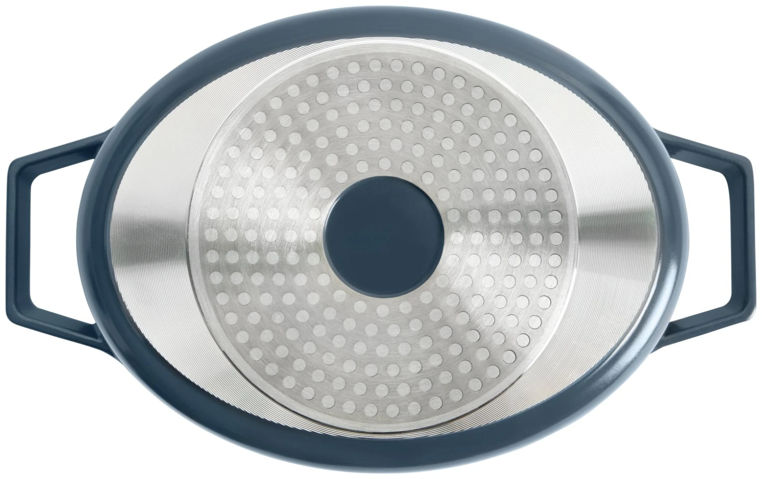 Habitat 3.6 Litre Cast Aluminium Casserole Dish - Blue - Image 5