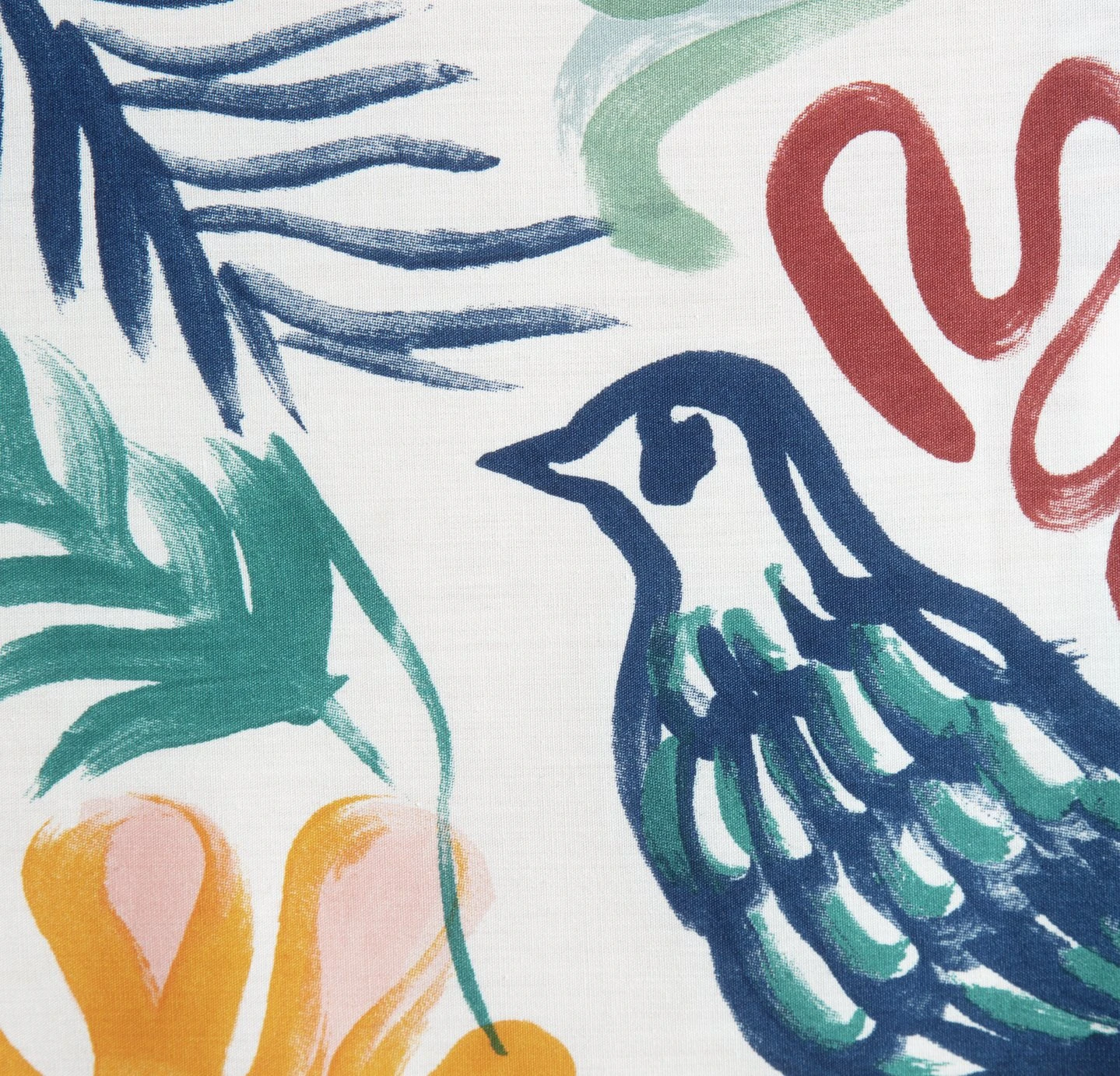 Habitat Artisan Bird Print Multicolor Bedding Set - Single - Image 2