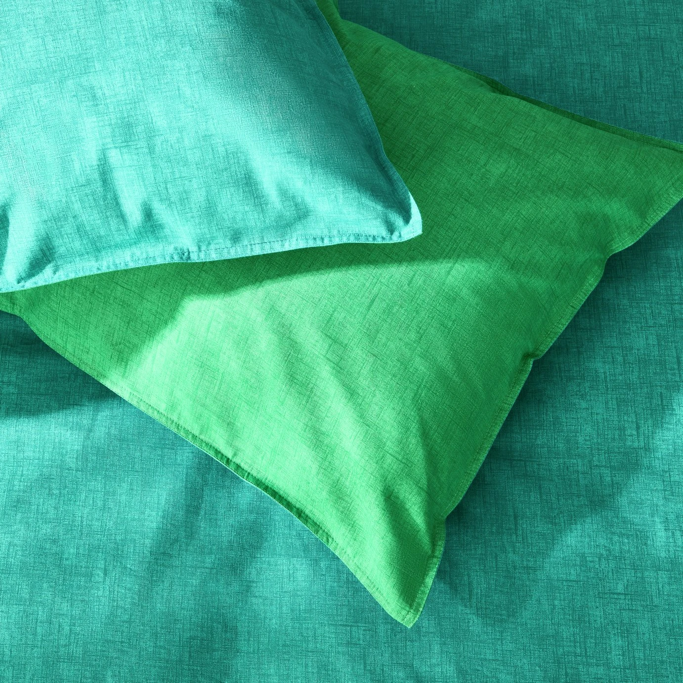 Habitat Emerald Cotton Textured Green Bedding Set - Single - Image 4