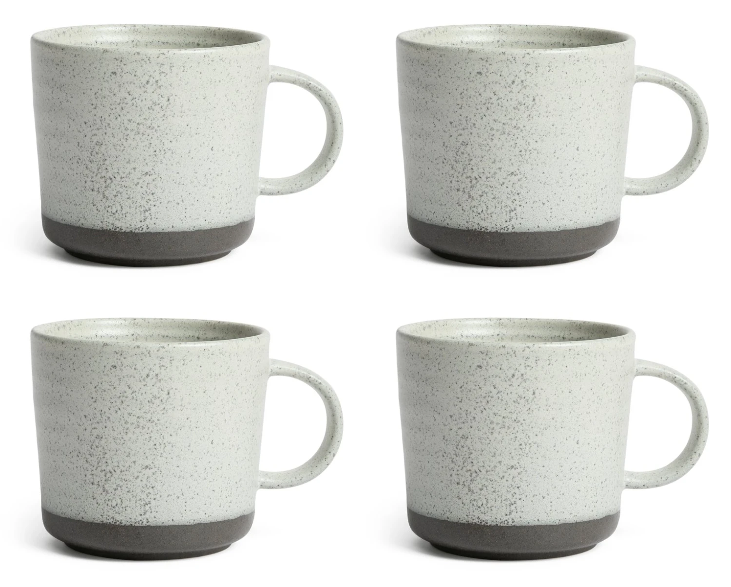 Habitat Textured Ripple Set Of 4 Mugs - Neutral