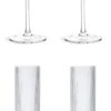 Habitat Ribbed Set Of 4 Champagne Flute