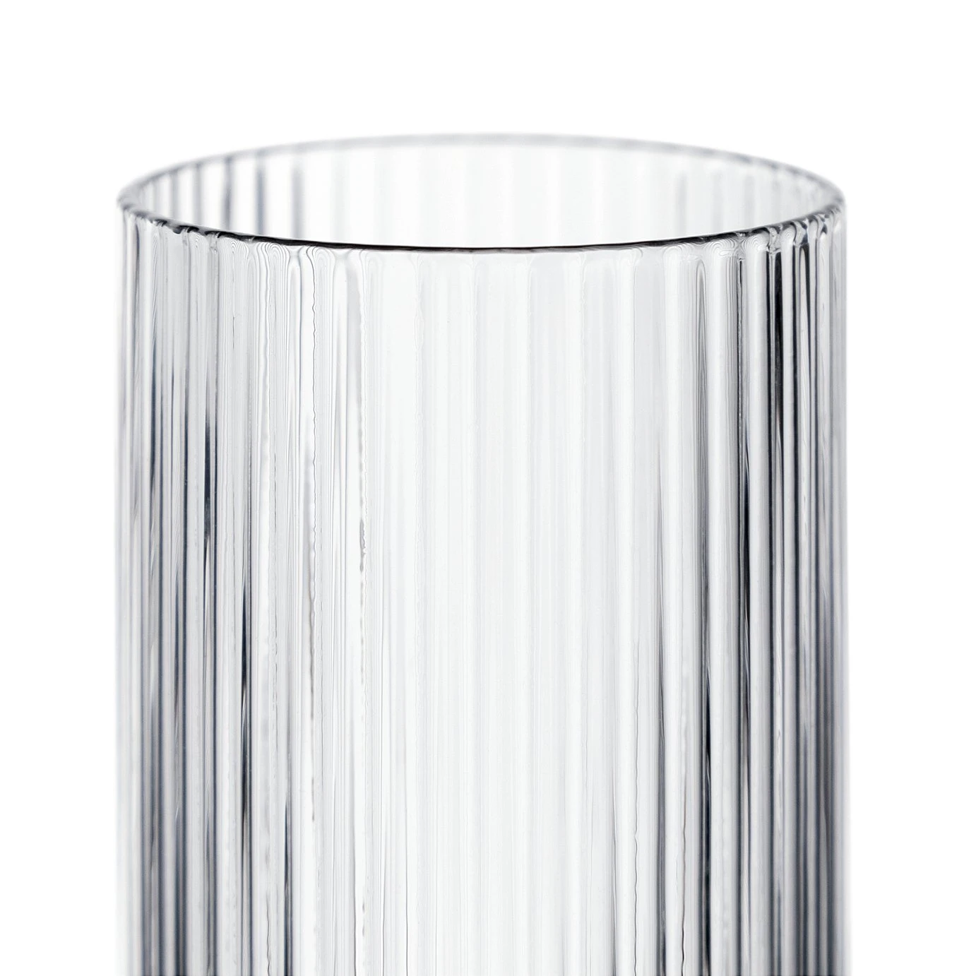 Habitat Ribbed Set Of 4 Champagne Flute - Image 4