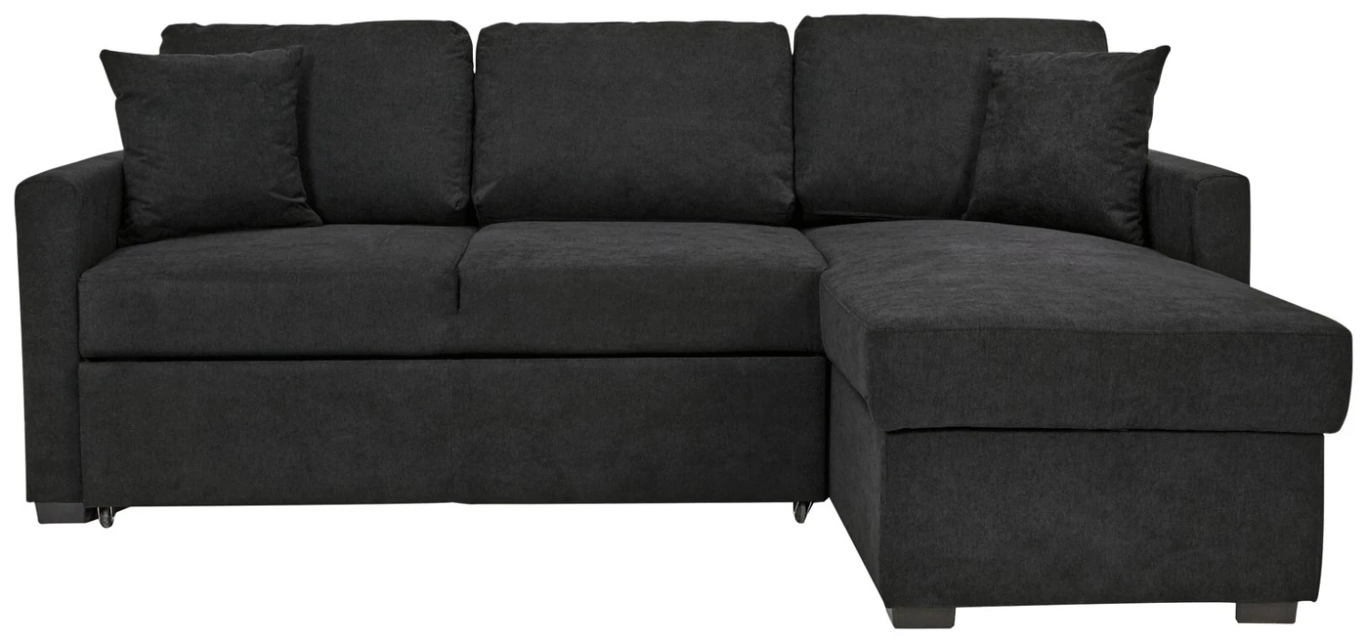 Habitat Reagan Right Corner Chaise Sofa Bed - Charcoal