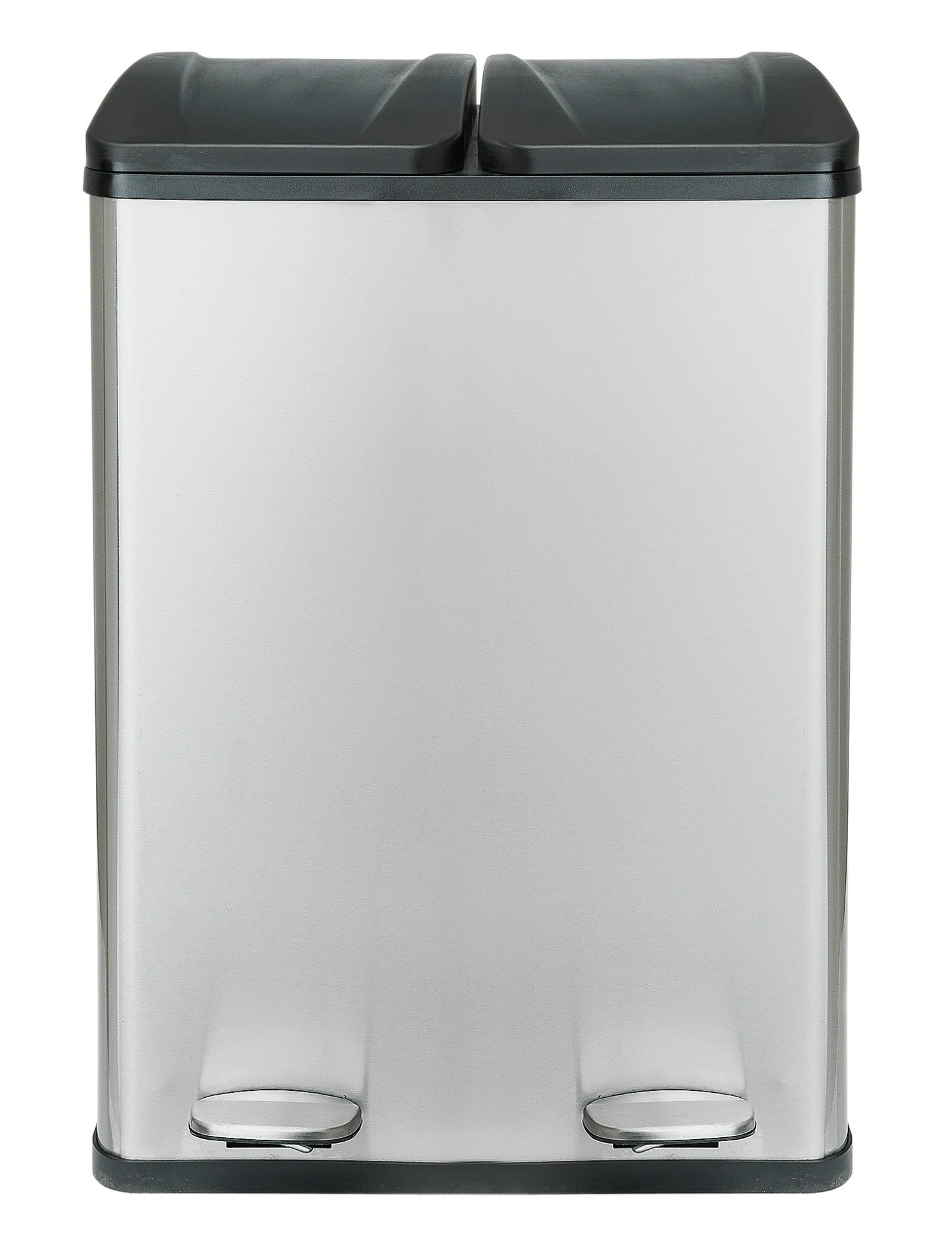 Habitat 55 Litre 2 Compartment Recycling Bin - Steel