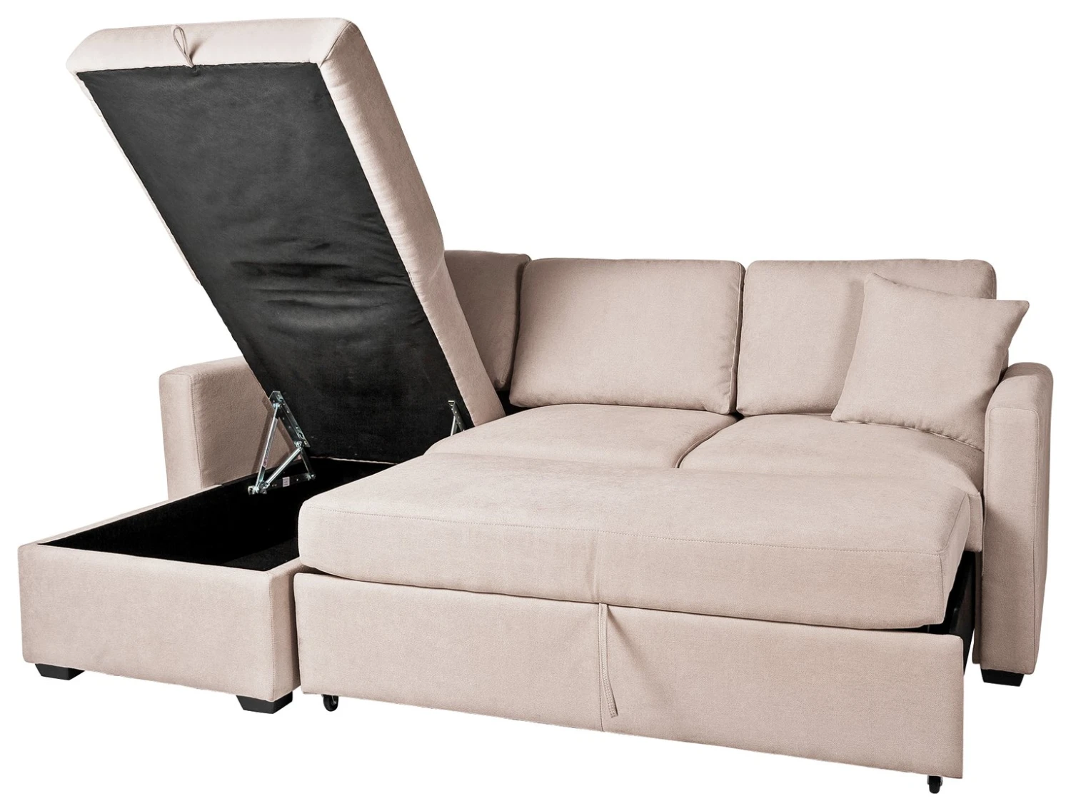 Habitat Reagan Left Corner Chaise Sofa Bed - Natural - Image 3