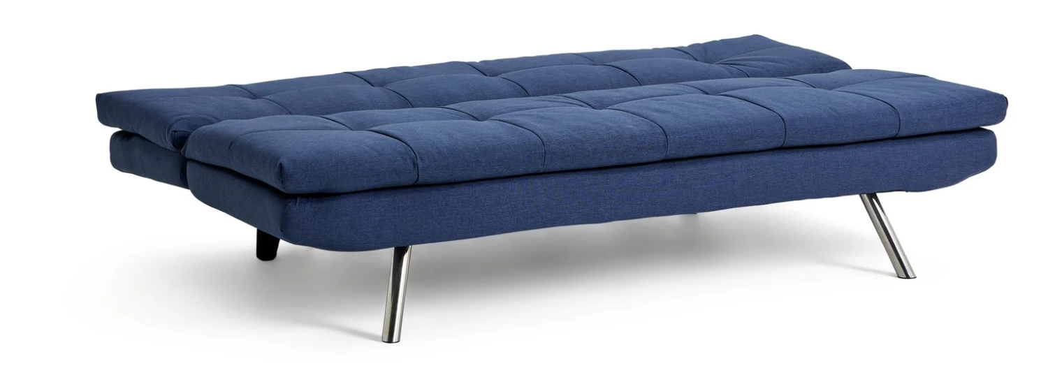 Habitat Nolan Fabric Clic Clac Sofa Bed - Denim Blue - Image 2