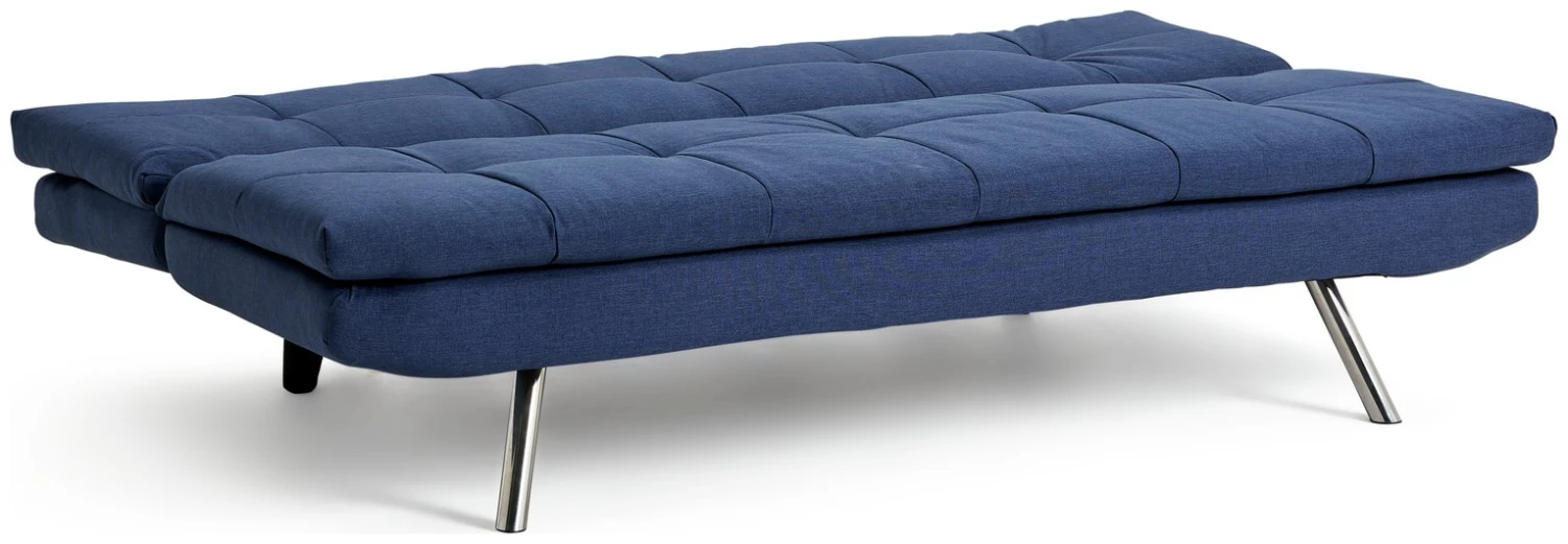 Habitat Nolan Fabric Clic Clac Sofa Bed - Denim Blue - Image 3