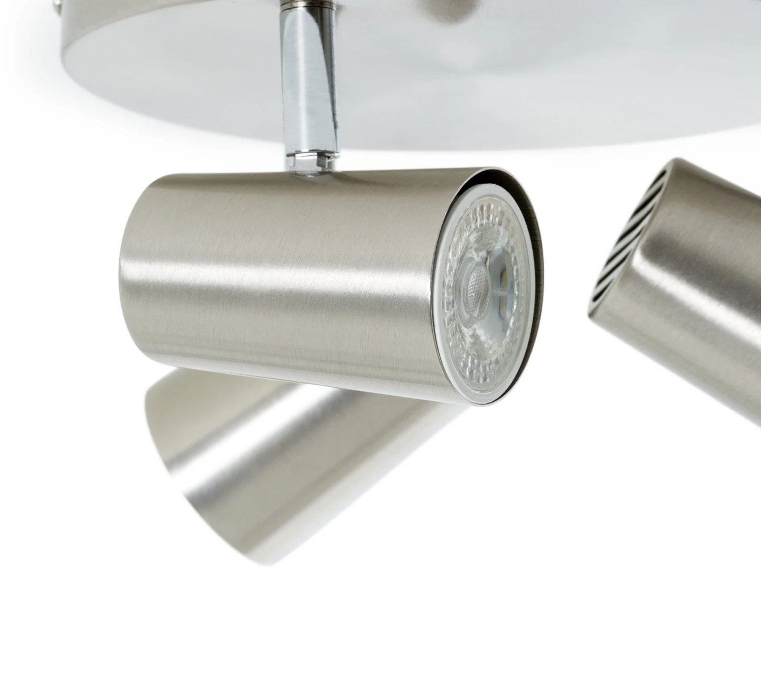 Habitat Spotlight 3 Light Plate - Brushed Chrome - Image 3