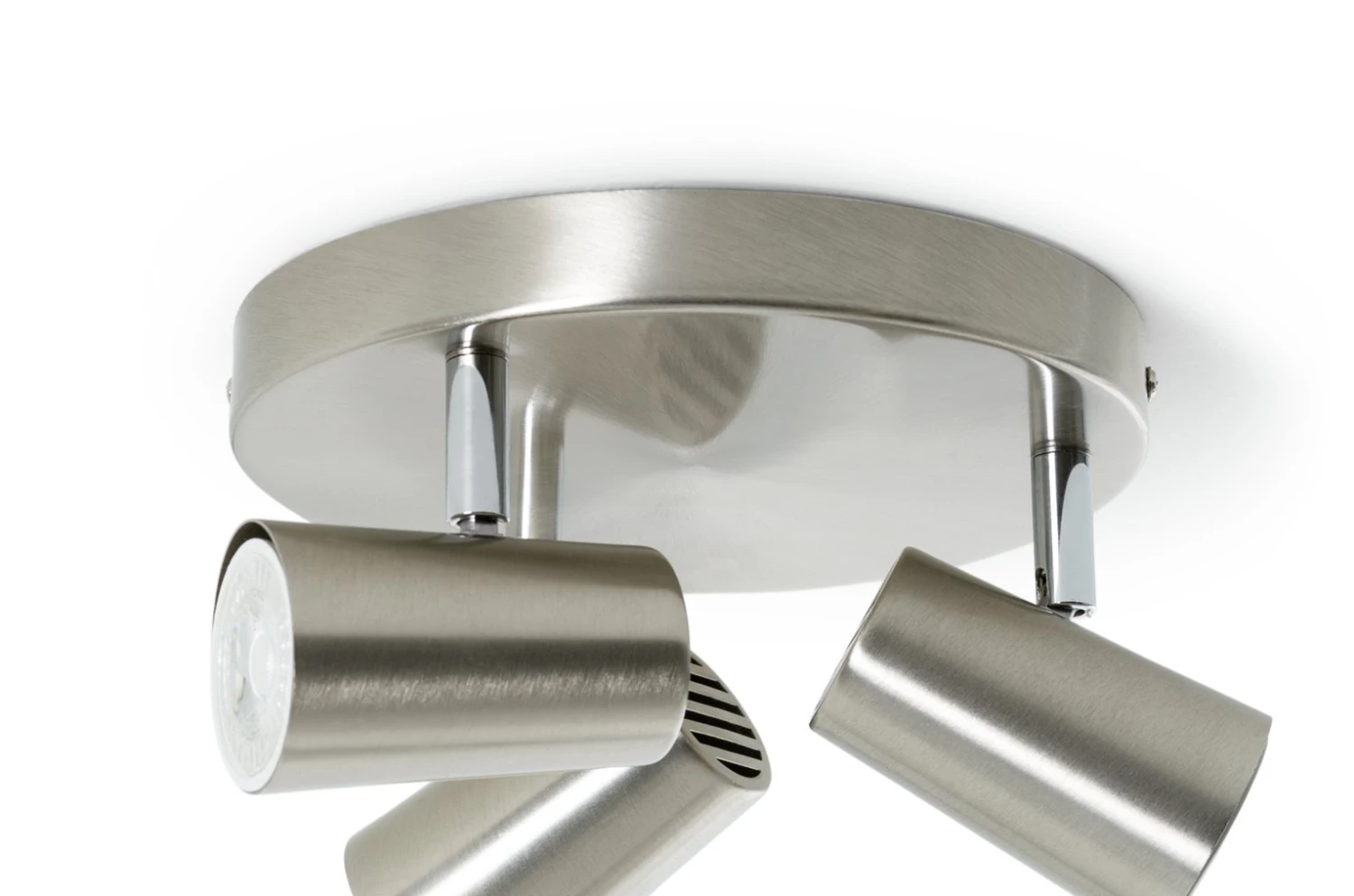 Habitat Spotlight 3 Light Plate - Brushed Chrome - Image 4