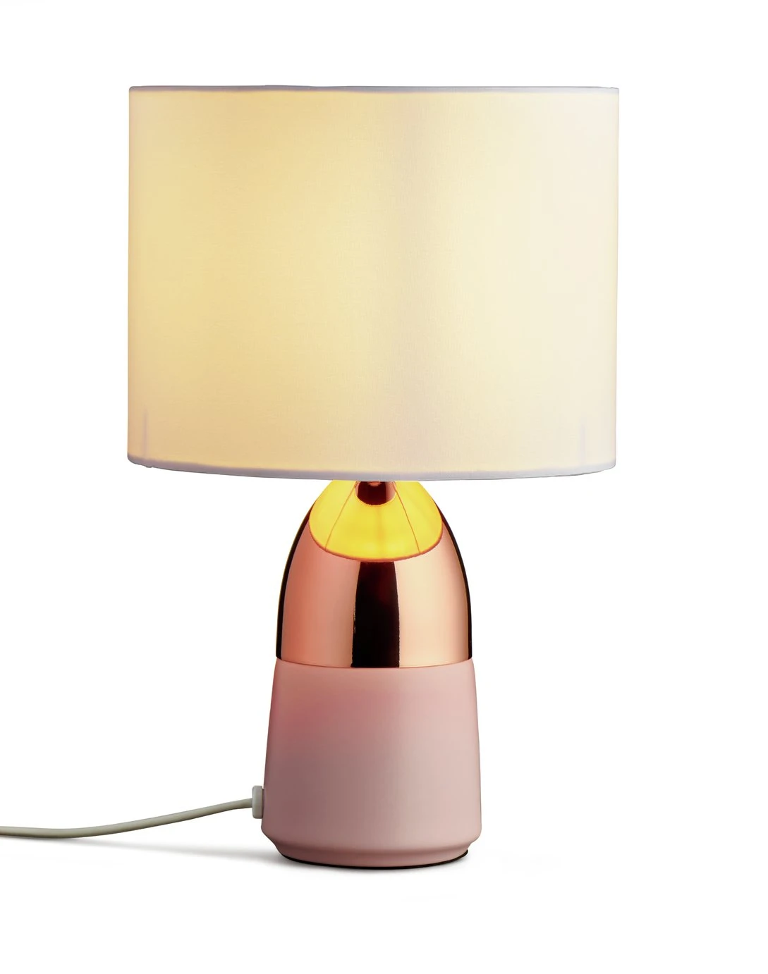 Habitat Duno Touch Table Lamp - Copper & Pink - Image 3