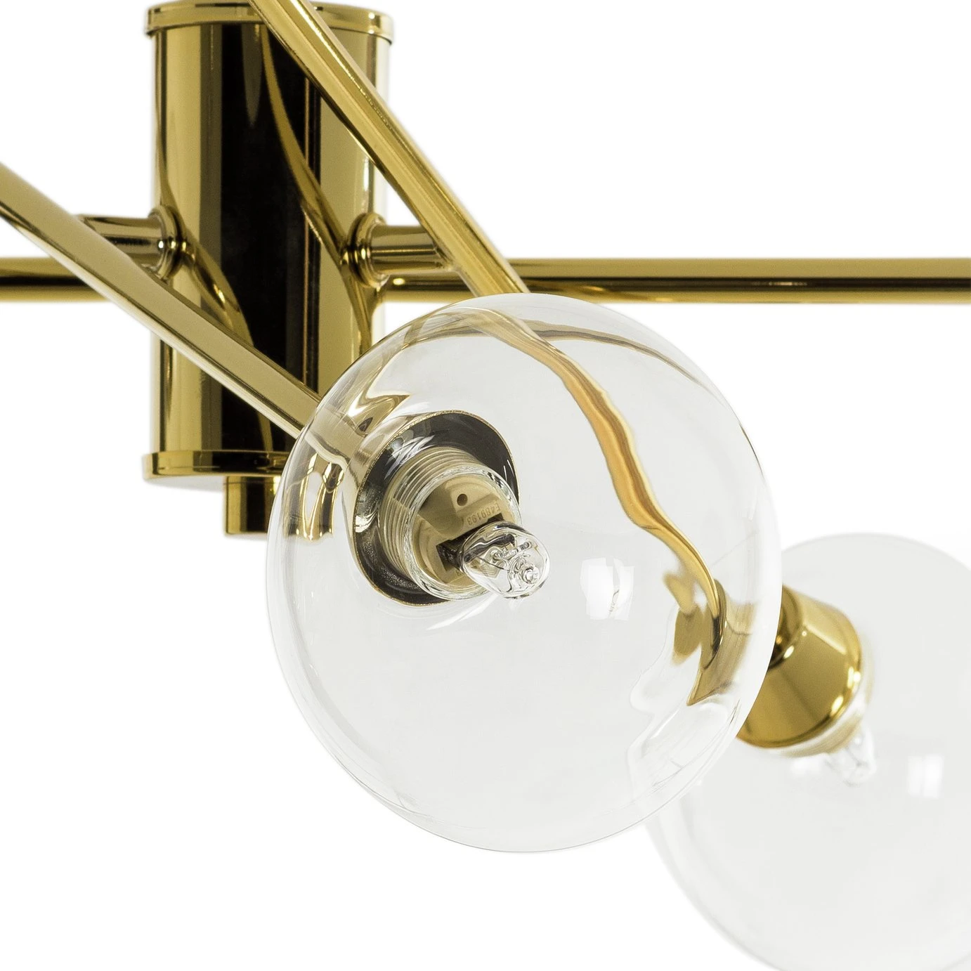 Habitat Glam 6 Light Glass Ceiling Light – Gold - Image 5