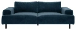 Habitat Julien Velvet 3 Seater Sofa - Navy Blue