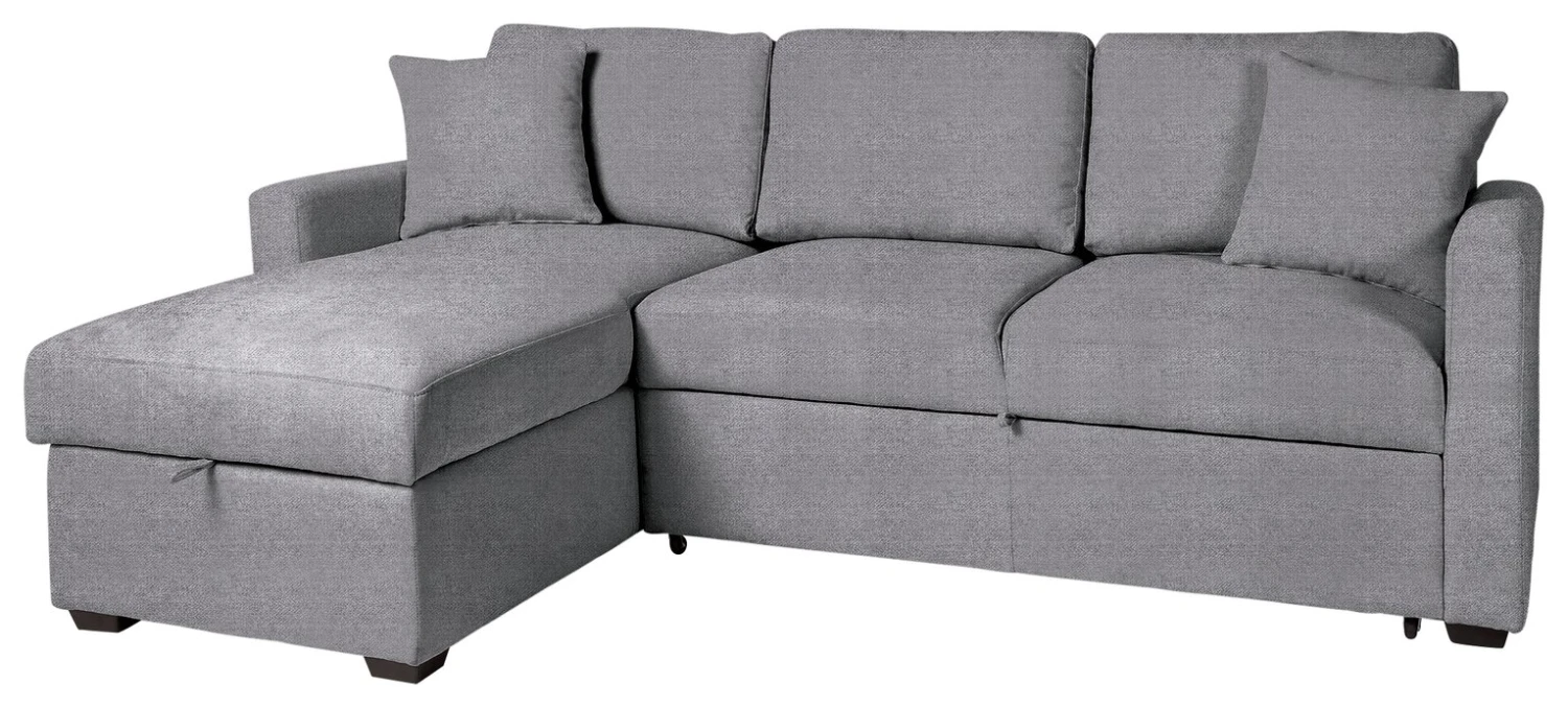 Habitat Reagan Left Corner Storage Sofa Bed - Grey