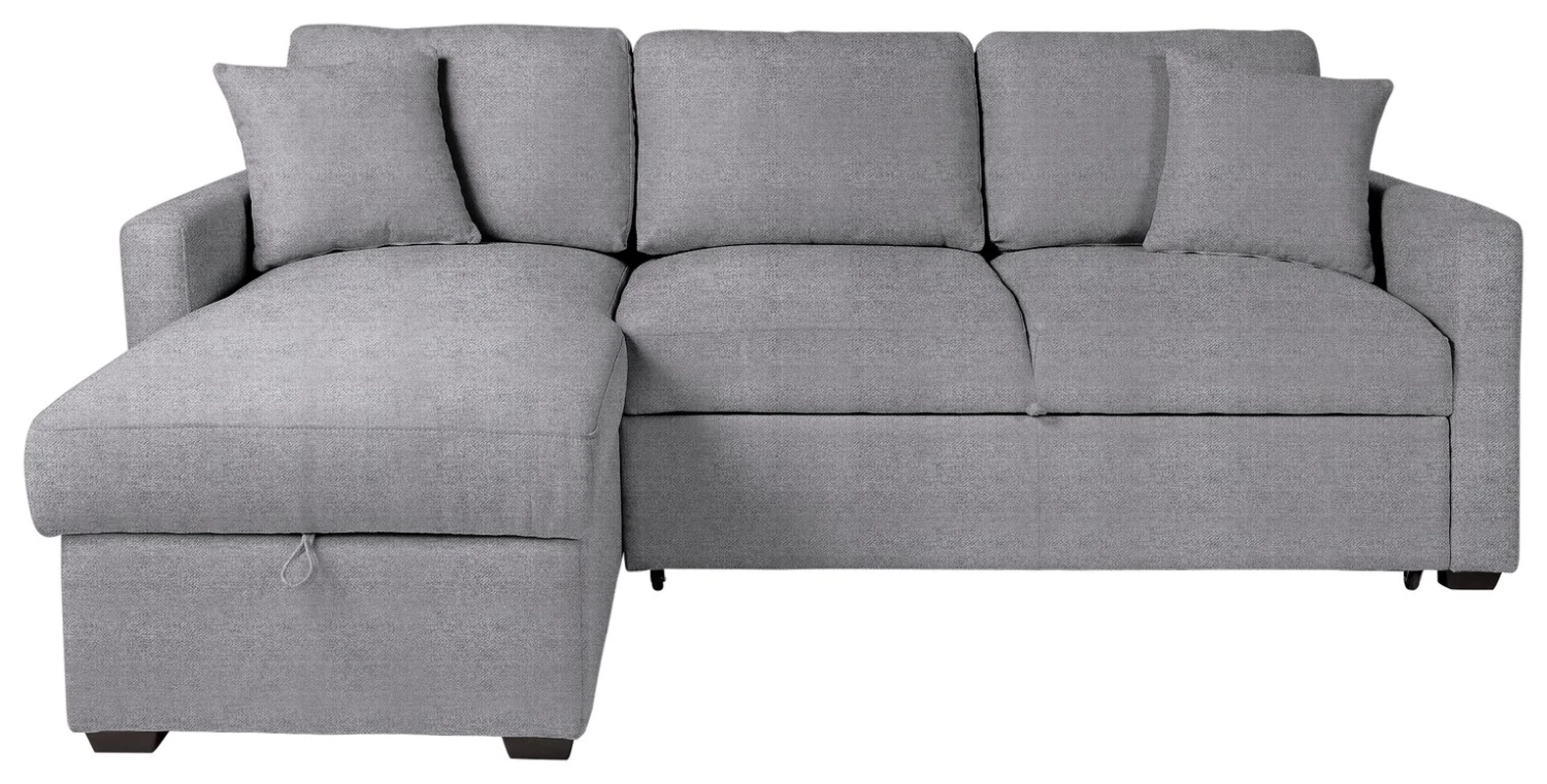 Habitat Reagan Left Corner Storage Sofa Bed - Grey - Image 2