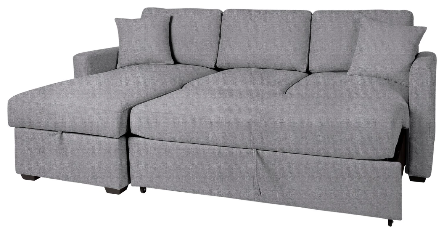 Habitat Reagan Left Corner Storage Sofa Bed - Grey - Image 6