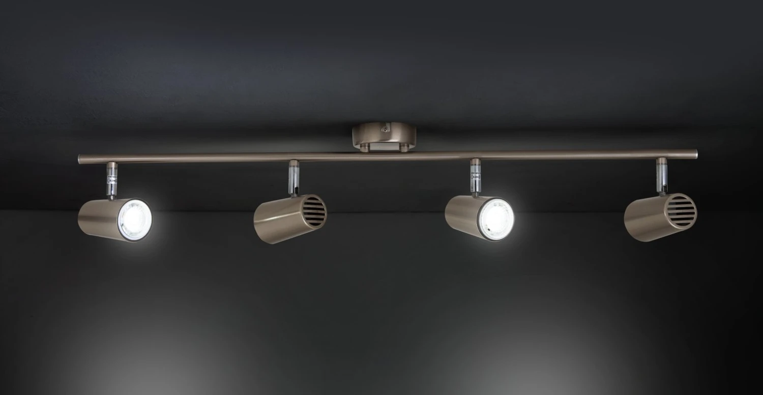 Habitat Brushed Chrome 4 Light Spotlight Bar - Image 2