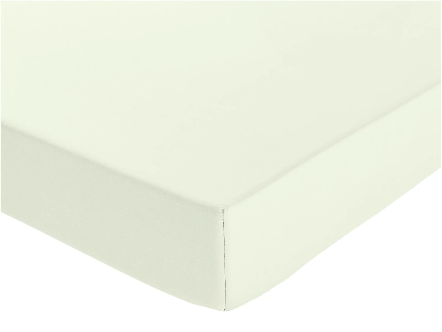 Habitat Pure Cotton 200TC Cream Deep Fitted Sheet - Single