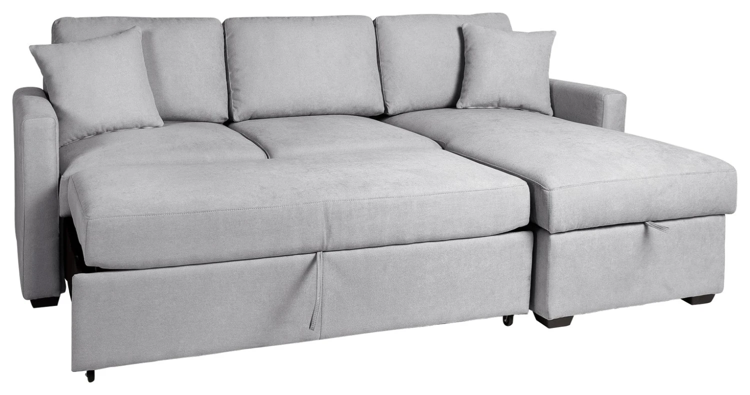 Habitat Reagan Right Corner Sofa Bed - Grey - Image 6