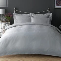 Habitat Egyptian Cotton 400TC Grey Bedding Set - Single