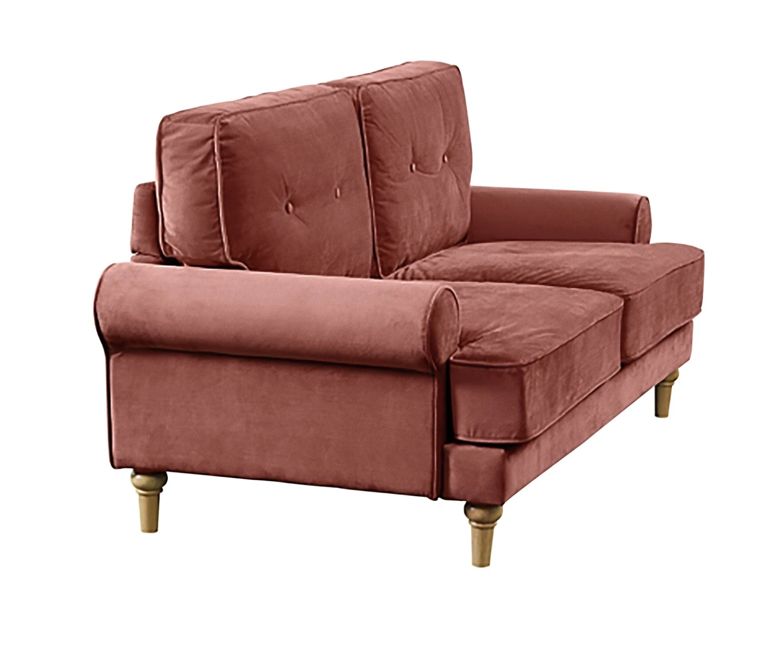 Habitat Vienna Velvet 2 Seater Sofa - Rose - Image 6