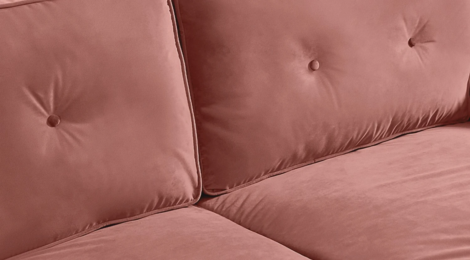 Habitat Vienna Velvet 2 Seater Sofa - Rose - Image 7