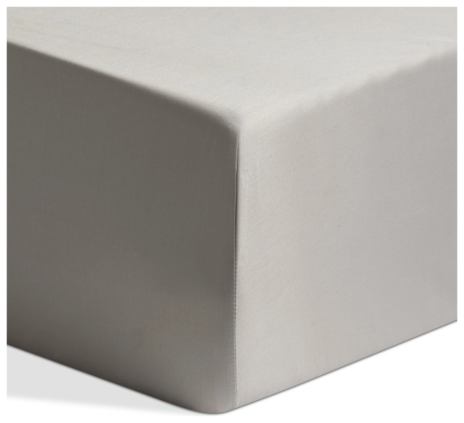 Habitat Egyptian Cotton 400TC Grey Fitted Sheet - Single