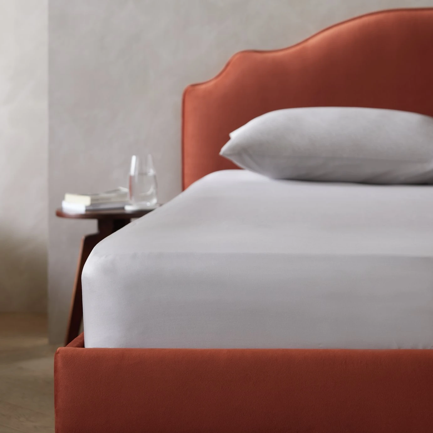 Habitat Egyptian Cotton 400TC Grey Fitted Sheet - Single - Image 2