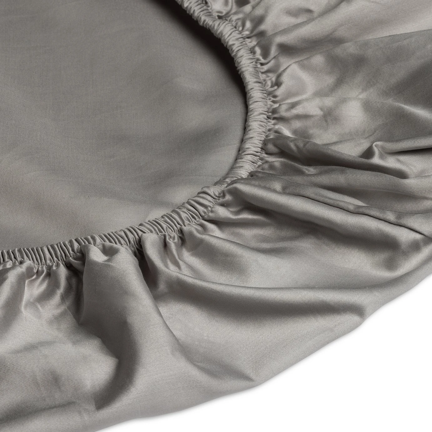 Habitat Egyptian Cotton 400TC Grey Fitted Sheet - Single - Image 3