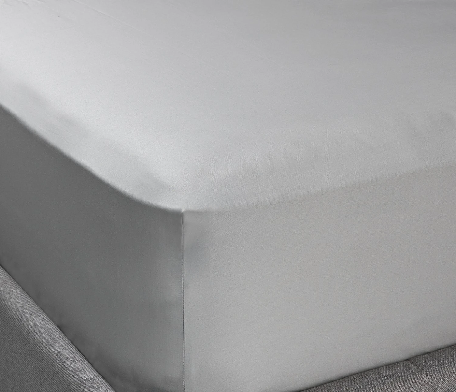 Habitat Egyptian Cotton 400TC Grey Fitted Sheet - Single - Image 4