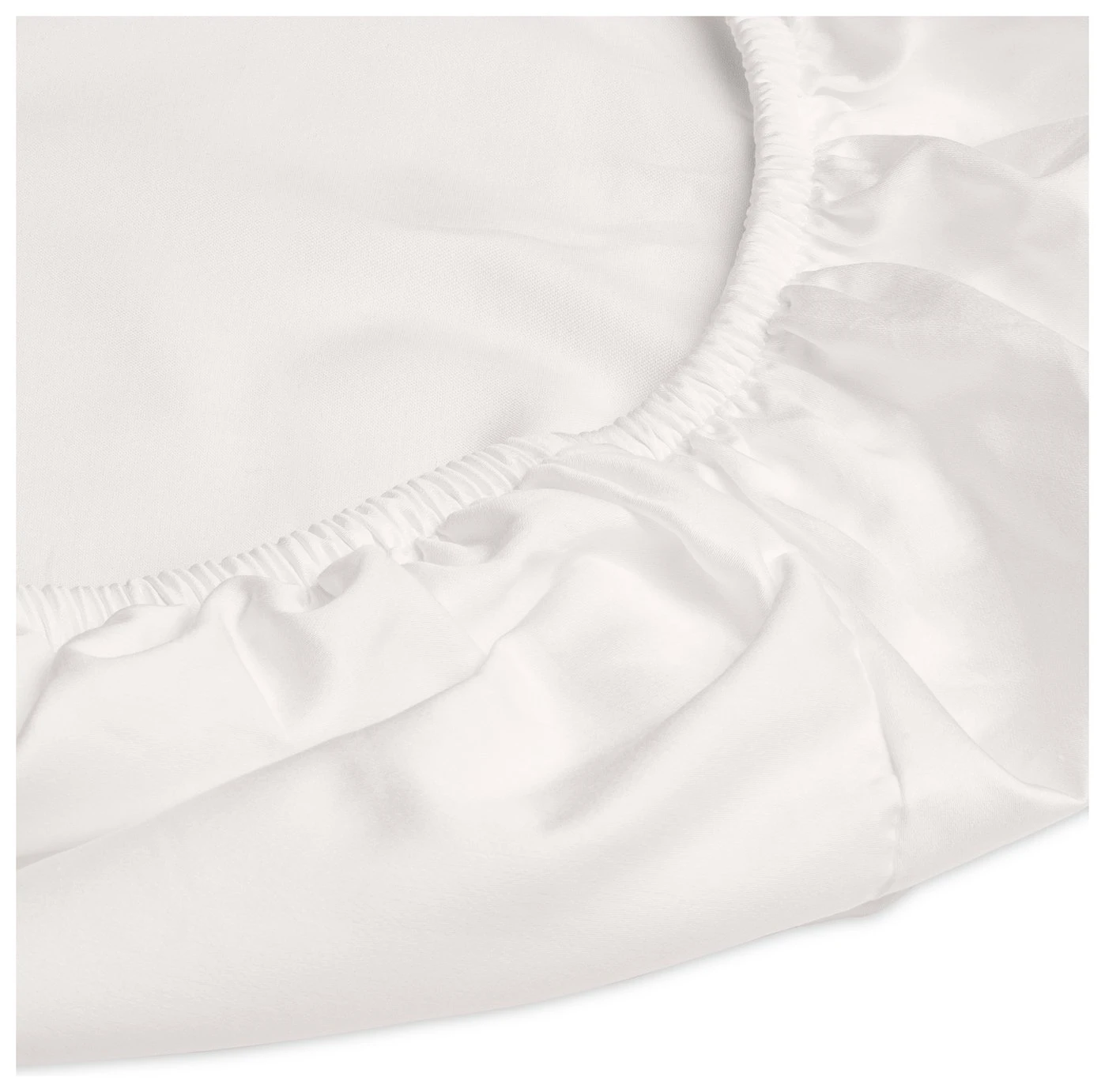 Habitat Egyptian Cotton 400TC Cream Fitted Sheet - Single - Image 3