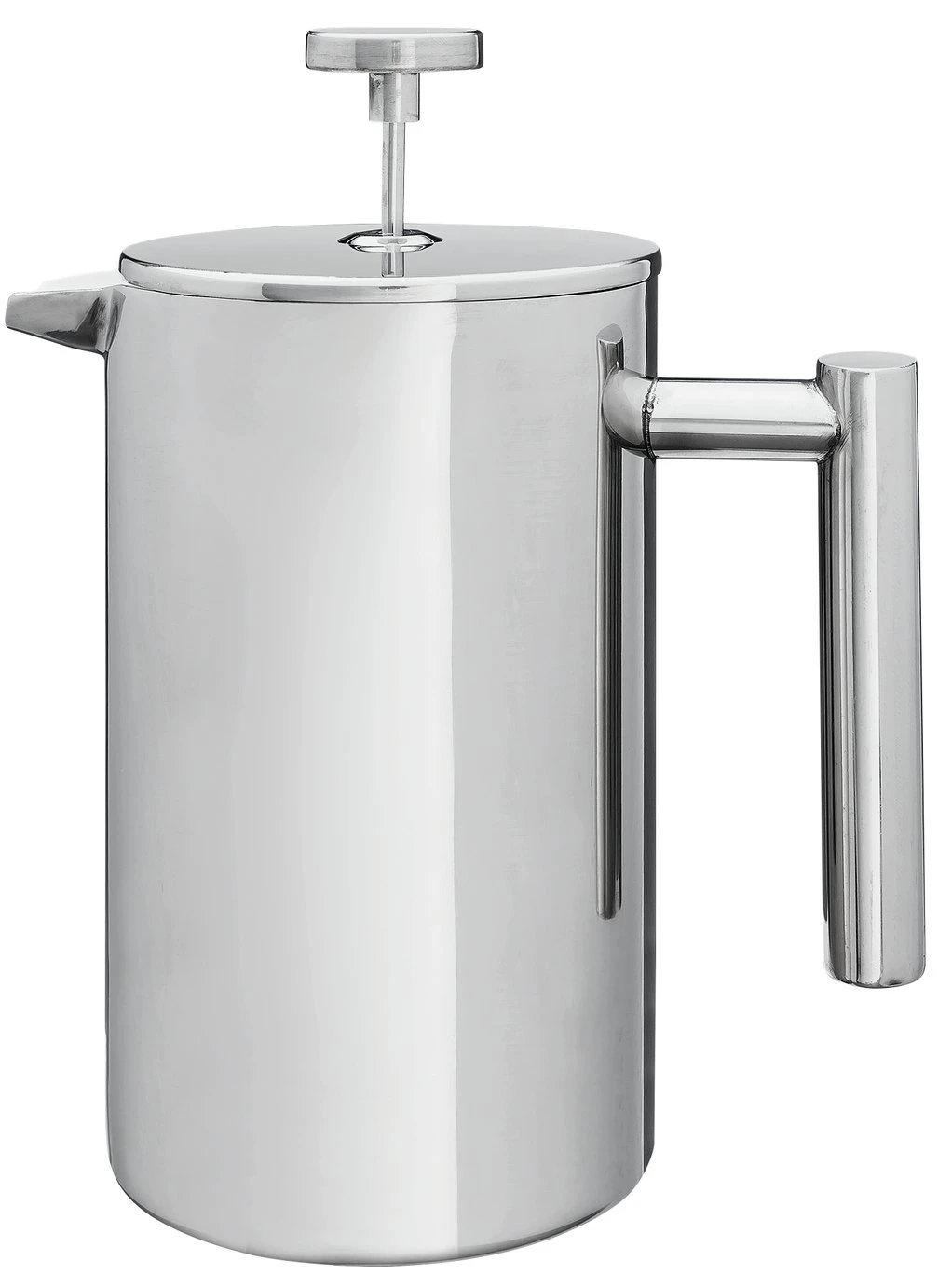 Habitat Double Walled 8 Cup Cafetiere - Silver
