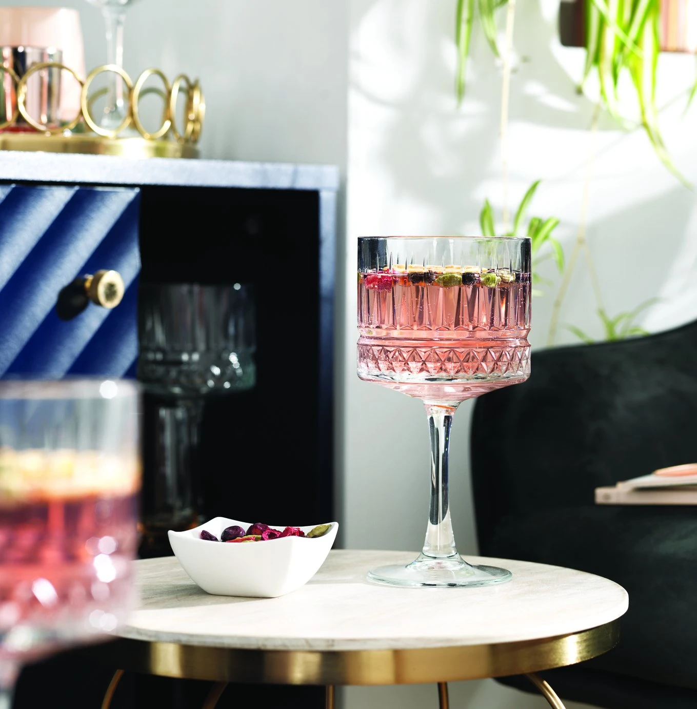 Habitat Pressed Set Of 4 Gin Glasses - Image 7