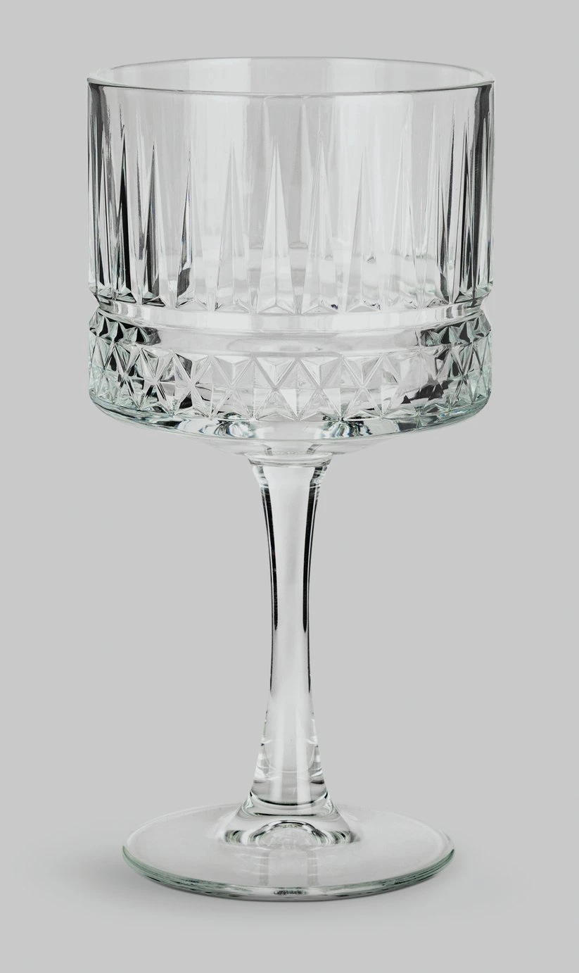 Habitat Pressed Set Of 4 Gin Glasses - Image 4