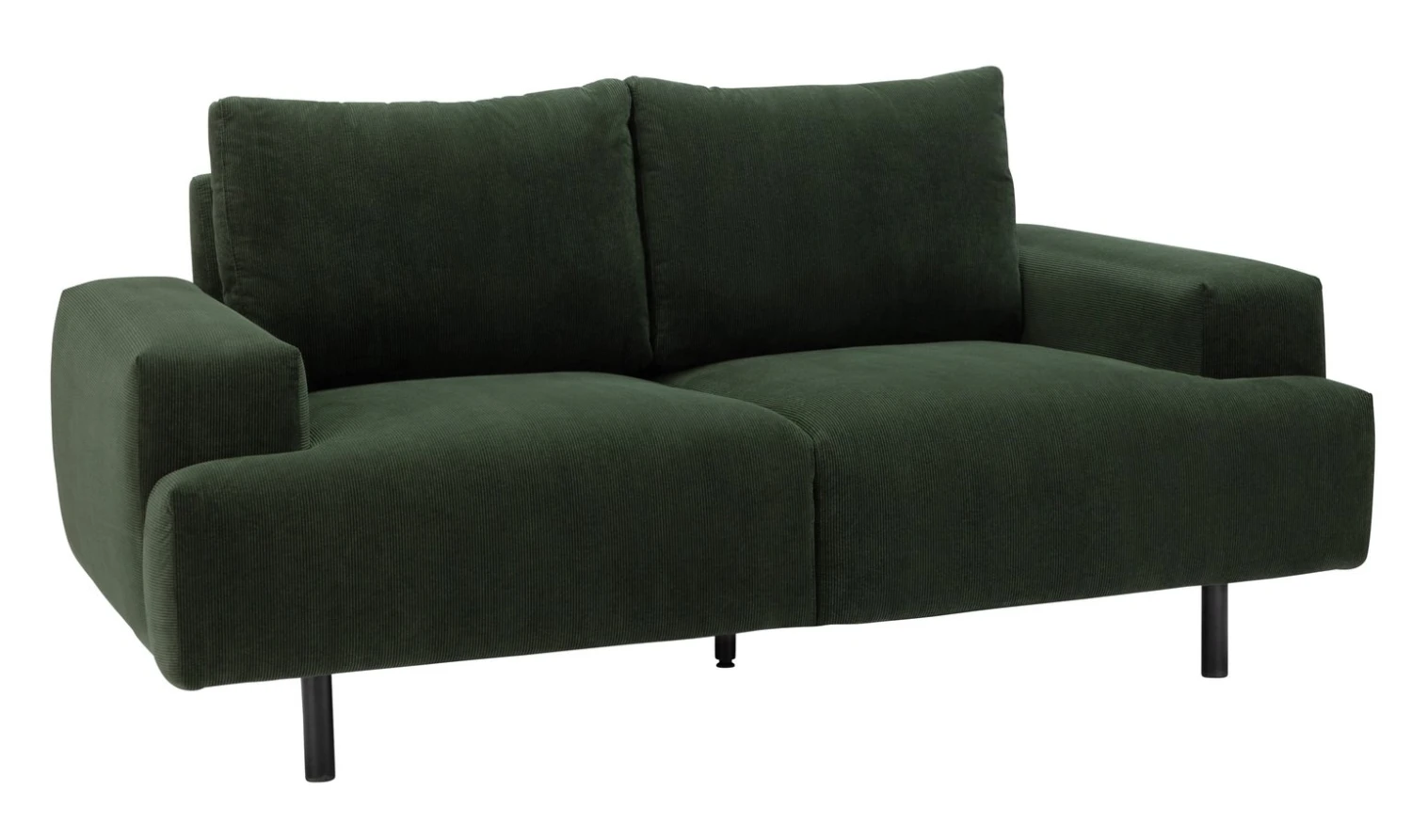 Habitat Julien Fabric 2 Seater Sofa - Dark Green - Image 5