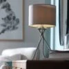 Habitat Tripod Table Lamp - Grey And Chrome