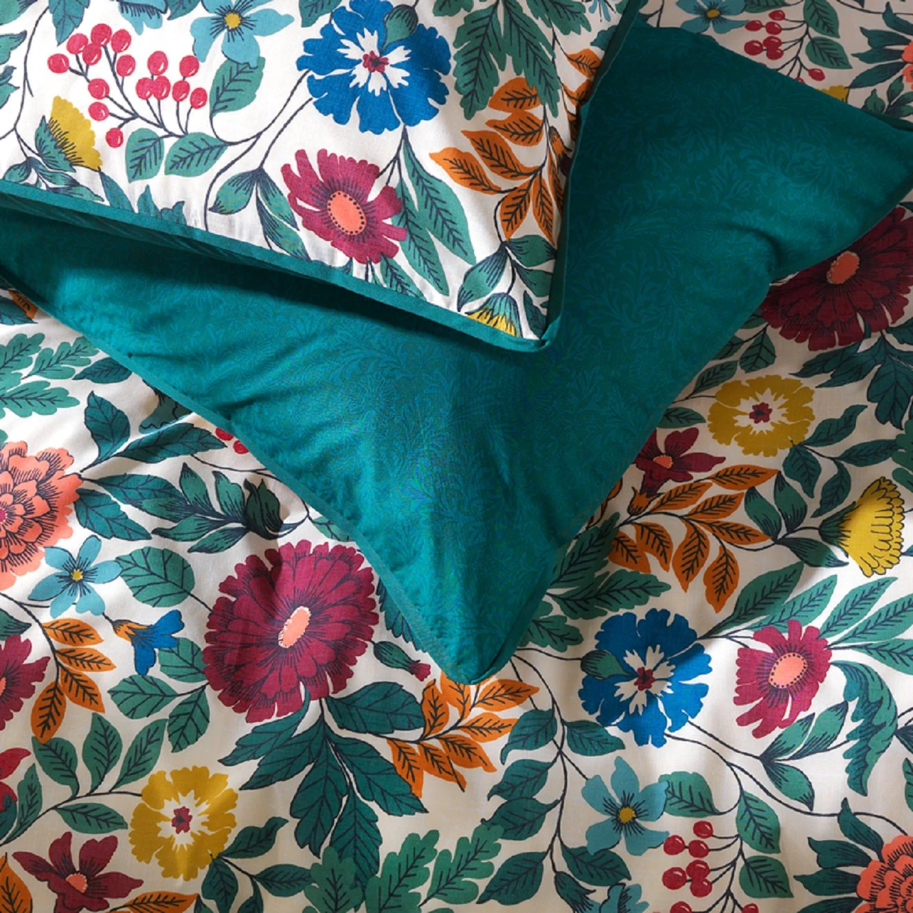 Habitat Country Manor Floral Print Bedding Set - Single - Image 4