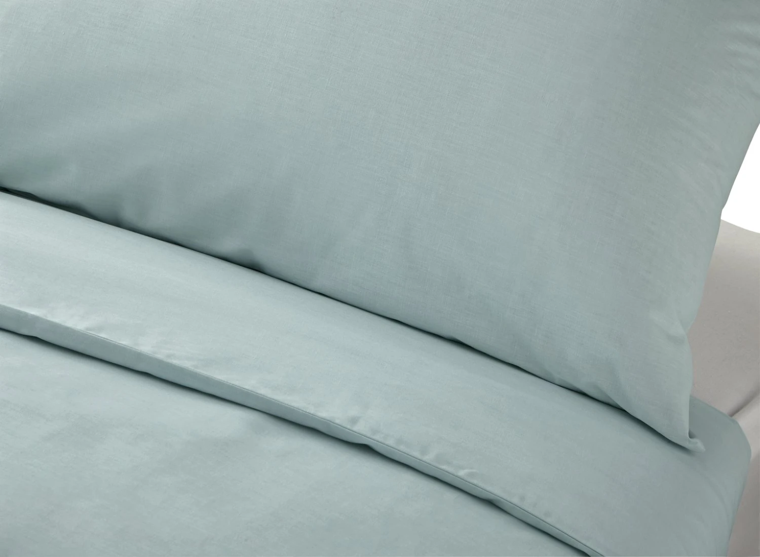 Habitat Cotton Rich Plain Duck Egg Bedding Set - Single - Image 4