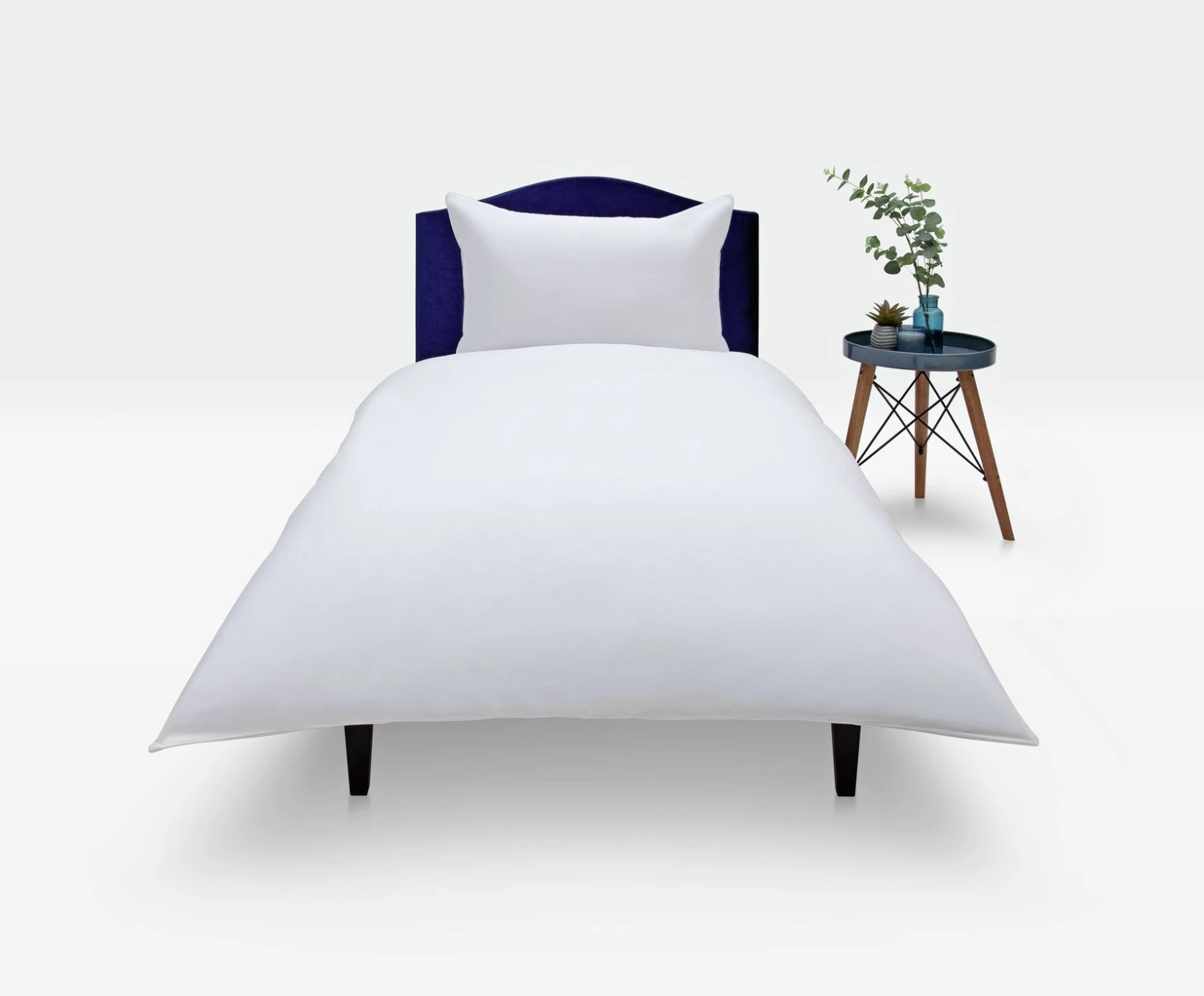 Habitat Cotton Rich Plain White Bedding Set - Single - Image 2