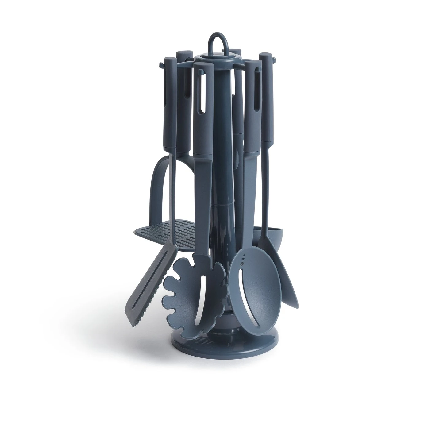 Habitat 6 Piece Utensil Set With Holder - Blue - Image 5