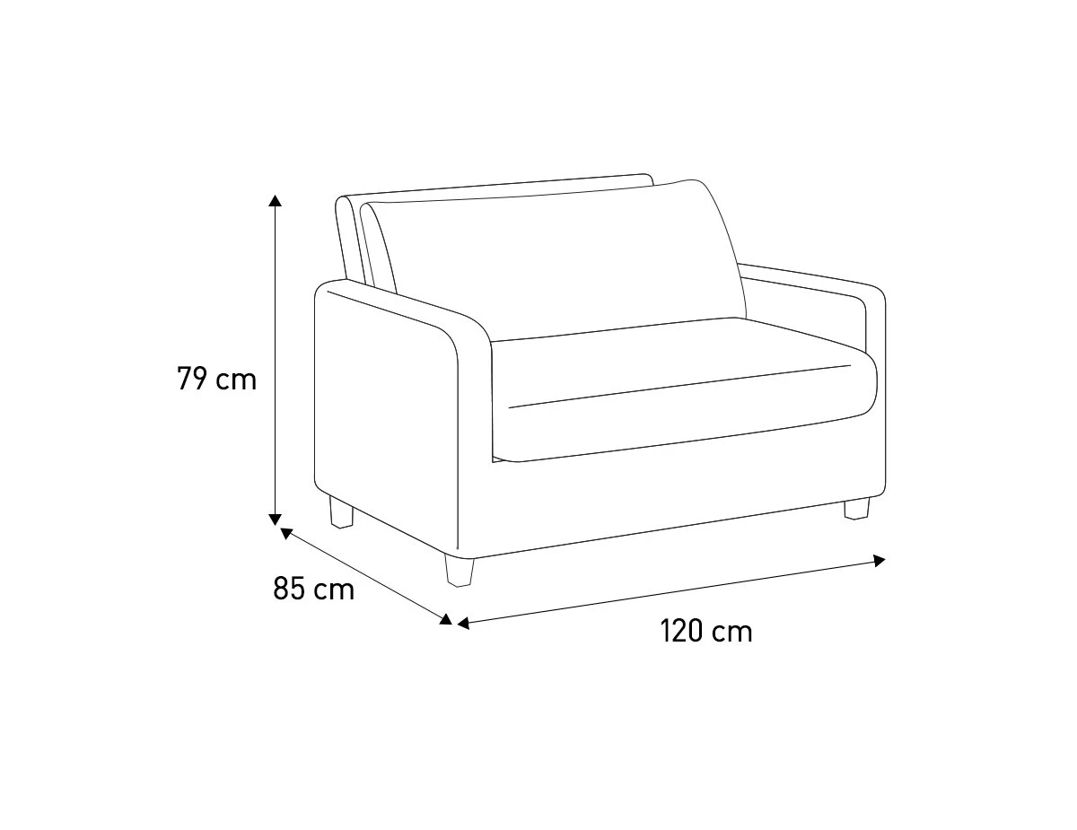 Habitat Chester Fabric Cuddle Chair - Light Feet - Charcoal - Image 7
