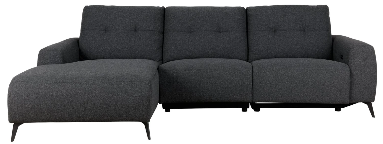 Habitat Ghost Left Hand Power Recliner Corner Sofa -Charcoal - Image 2