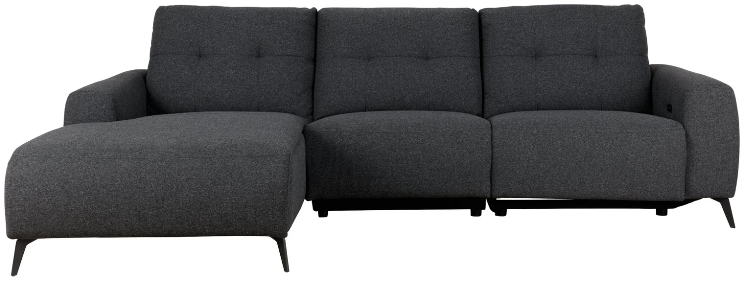 Habitat Ghost Left Hand Power Recliner Corner Sofa -Charcoal - Image 3