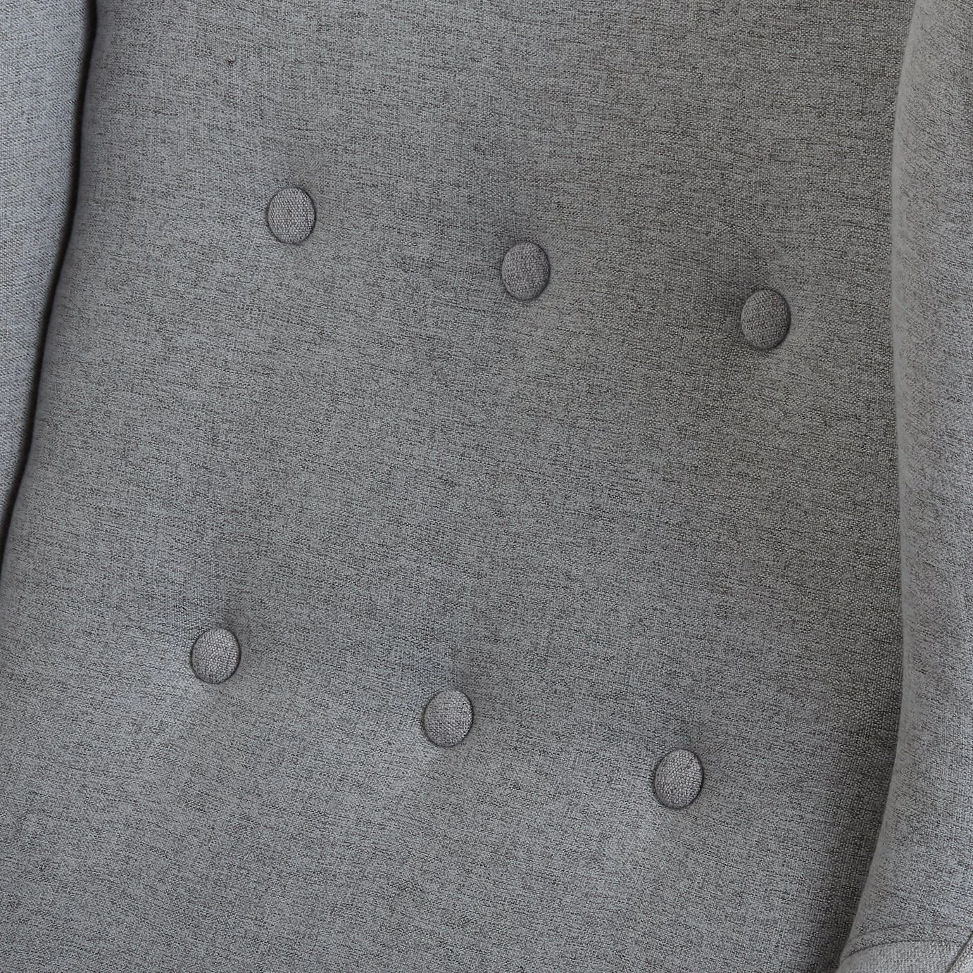 Habitat Callie Fabric Wingback Chair- Light Grey - Image 9